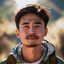 旅行博主云游四方的阿远头像，阳光男生形象、户外感十足，是琉璃川深度游的忠实粉丝